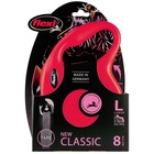 Поводок-рулетка flexi New Classic L. Лента 8 м для собак до 50 кг Красный - Фото 2