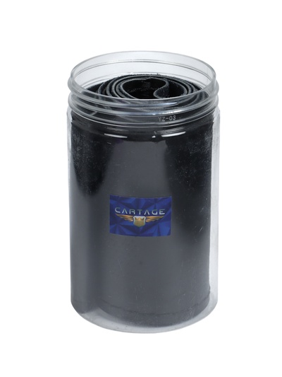 Оплетка на руль Cartage, 38 см, кожа PU, антискользящая, черный 3942781