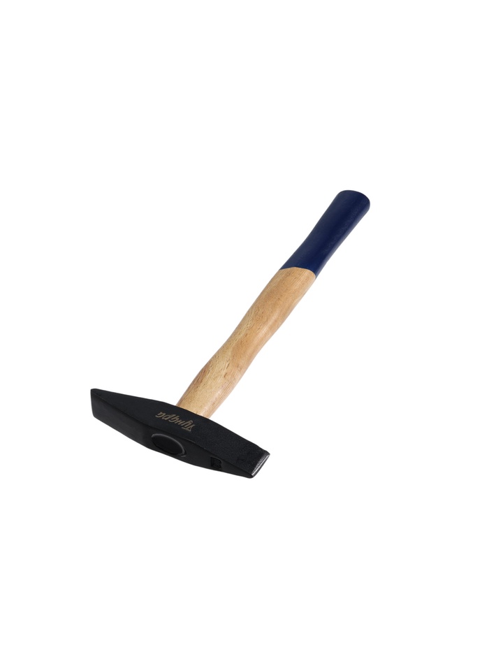 Молоток сварщика ТУНДРА, двухсторонний плоский боек, деревянная рукоятка из бука, 500 г