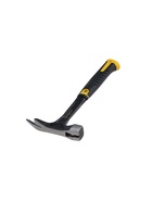 Молоток кровельщика ТУНДА ПРОФИ, цельнокованый, боек с магнитом, 2К рукоятка, 600 г - Фото 2