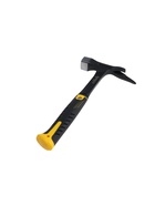 Молоток кровельщика ТУНДА ПРОФИ, цельнокованый, боек с магнитом, 2К рукоятка, 600 г - Фото 5