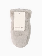 Варежки подростковые MINAKU, пушистые, серые, размер 20 (8-10 лет) - Фото 6