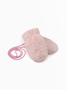 Варежки подростковые MINAKU, пушистые, розовые, размер 20 (8-10 лет) - Фото 3