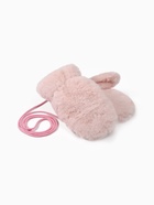 Варежки подростковые MINAKU, пушистые, розовые, размер 20 (8-10 лет) - Фото 4