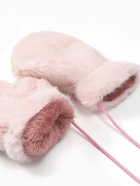 Варежки подростковые MINAKU, пушистые, розовые, размер 20 (8-10 лет) - Фото 5