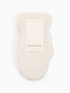 Варежки подростковые MINAKU, пушистые, белые, размер 20 (8-10 лет) - Фото 6