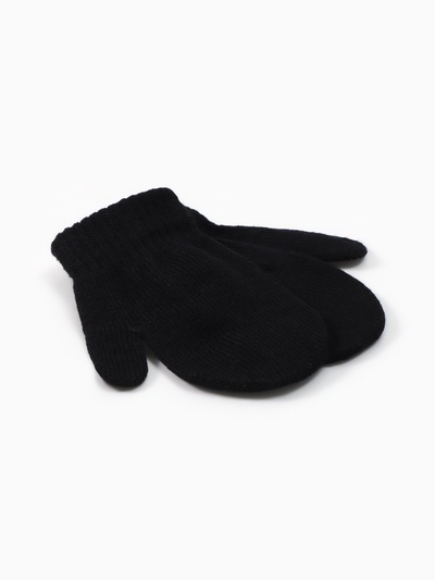 Варежки детские MINAKU, 12 см, чёрные