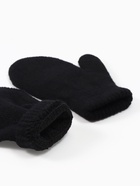 Варежки детские двухслойные MINAKU двухслойные, 12 см, чёрные - Фото 3