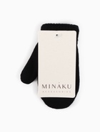 Варежки детские двухслойные MINAKU двухслойные, 12 см, чёрные - Фото 4