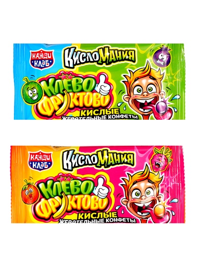 Конфеты жевательные «Кисломания. Клево-Фруктово», кислые, 12 г