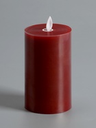 Светодиодная свеча восковая «Глубокий красный», 15×7 см, от батареек АААx3, свечение тёплое белое - Фото 6