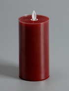 Светодиодная свеча восковая «Глубокий красный», 17×7 см, от батареек АААx3, свечение тёплое белое - Фото 6
