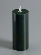 Светодиодная свеча восковая «Глубокий зеленый», 20×7 см, от батареек АААx3, свечение тёплое белое  (артикул 10873344)  большой выбор товаров оптом и в розницу по низким ценам с доставкой