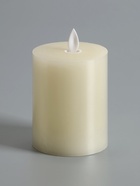 Светодиодная свеча восковая «Белая», 12×7 см, от батареек АААx3, свечение тёплое белое 10873346