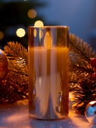 Светодиодная свеча «Золотистая», 12×5.5 см, от батареек AAx2, свечение тёплое белое - Фото 5