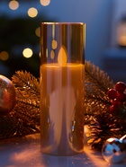 Светодиодная свеча «Золотистая», 16×5.5 см, от батареек AAx2, свечение тёплое белое - Фото 5