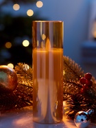 Светодиодная свеча «Золотистая», 18×5.5 см, от батареек AAx2, свечение тёплое белое - Фото 2