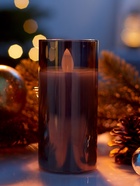 Светодиодная свеча «Серебристая», 12×5.5 см, от батареек AAx2, свечение тёплое белое - Фото 2