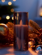 Светодиодная свеча «Серебристая», 14×5.5 см, от батареек AAx2, свечение тёплое белое - Фото 5