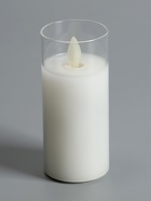 Светодиодная свеча «Белая», 12×5.5 см, от батареек AAx2, свечение тёплое белое - Фото 6