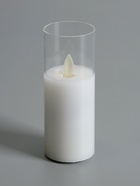 Светодиодная свеча «Белая», 14×5.5 см, от батареек AAx2, свечение тёплое белое - Фото 3