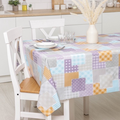 УЦЕНКА Клеёнка на стол Доляна, на нетканой основе, ширина 137 см, рулон 17 м