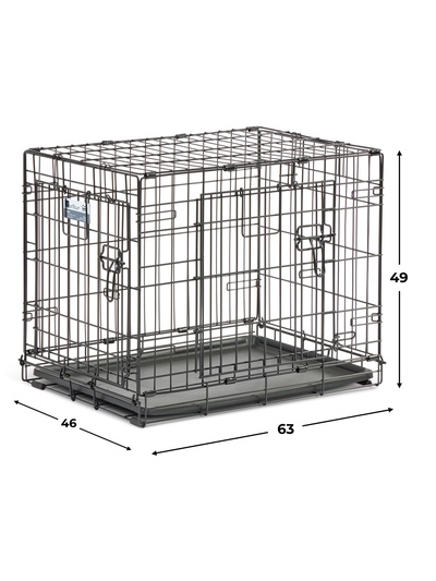 Клетка MidWest Contour для собак 63×46×49 см, 2 двери