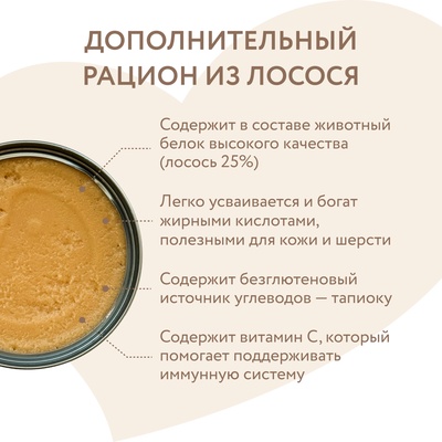 Влажный доп.корм Мнямс На каждый день Мусс из лосося для собак и щен. старше 6 мес. 80 г