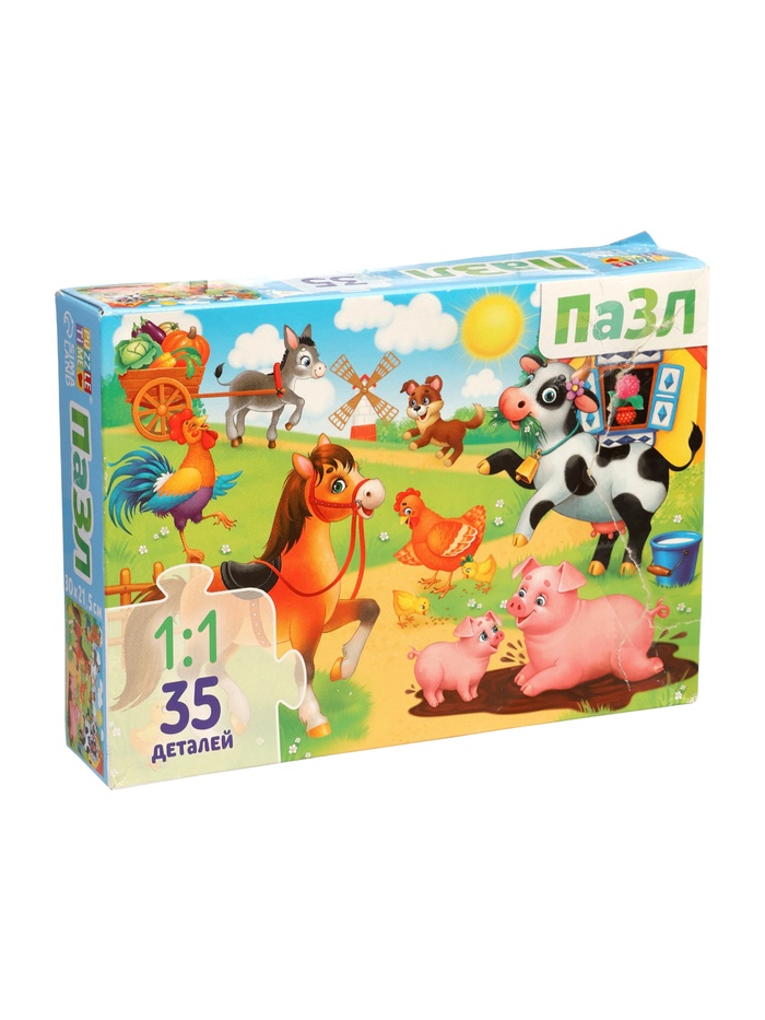 УЦЕНКА Пазл «Лето на ферме», 35 деталей - Фото 1