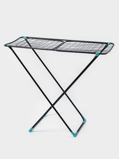 УЦЕНКА Сушилка для белья напольная, 220×50×90 см, 25 м, чёрная