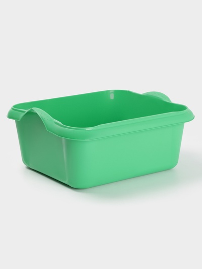 УЦЕНКА Таз 10л 37х31х14см прямоуг, цвет МИКС