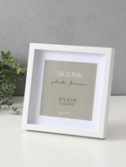 Фоторамка для фото 20×20 см, с паспарту 14×14 см МДФ Camila, белый - Фото 2