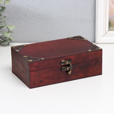 УЦЕНКА Шкатулка дерево сундучок «Яснорада» с заклёпками 18×11.5×6 см