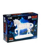 3D пазл "Лошадь" кристаллический, 100 деталей, цвета МИКС - фото 49021721