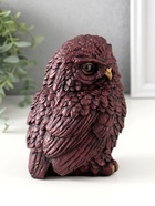Фигурка гипс «Совушка Тренд Бордо»,14×10.5×10.5 см - фото 49256299