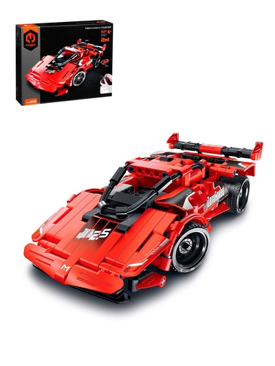 УЦЕНКА Конструктор радиоуправляемый «Красная машина», 2 варианта сборки, 351 деталь