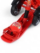 Снегокат «Тимка спорт 6» с граффити, с родительской ручкой, со спинкой, красный, ТС6/GR Nika 10479808 - фото 55151236