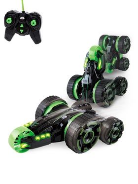 УЦЕНКА Машина радиоуправляемая перевёртыш «Хищник», работает от аккумулятора, зелёная 10910784