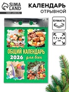Календарь 2026 отрывной «Общий календарь» 7.7×11.4 см - фото 49256314