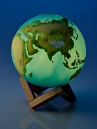 УЦЕНКА Портативная колонка - ночник EZ01, 5 Вт, 1200 мАч, диаметр 120 мм, 3 режима, «Планета Земля» 10910804