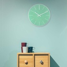 УЦЕНКА Часы настенные, интерьерные, d-30 см, бесшумные, зеленые - Фото 4