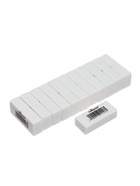 Набор ластиков 12 штук, прямоугольные, белые, синтетические, 31×13×9 мм - фото 809640642