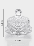 Икорница «Цветок», 65 мл, 8.7×8.2 см, с крышкой, стекло, прозрачная - Фото 2