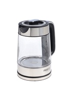 Чайник электрический RED SOLUTION G104, 1.7 л, 2200 Вт, стекло, съёмная крышка, серый - фото 49374043