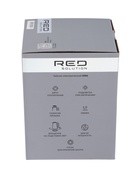 Чайник электрический RED SOLUTION G104, 1.7 л, 2200 Вт, стекло, съёмная крышка, серый 10905608 - фото 16844174