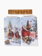 Набор кухонных полотенец «Доляна. Лошадь и Дед Мороз»: 35×60 см-2 шт., 100% хлопок, рогожка, 160 г/м² - Фото 3