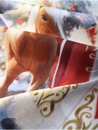 Набор кухонных полотенец «Доляна. Лошадь и Дед Мороз»: 35×60 см-2 шт., 100% хлопок, рогожка, 160 г/м² - Фото 4