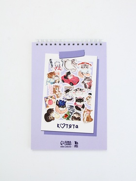 Скетчбук А5, 40 л. 100 г/м «Котики»