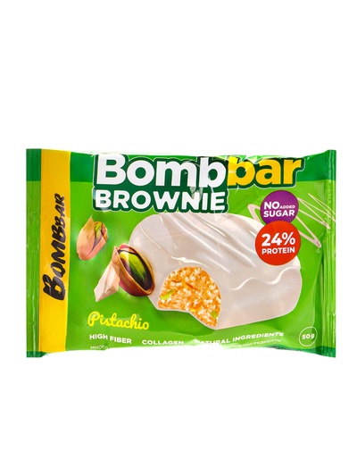 Печенье глазированное BOMBBAR «Брауни с фисташкой», 50 г