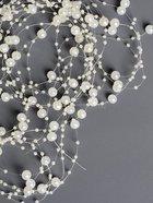 Гирлянда для декора из бусин, айвори - крем 10880451